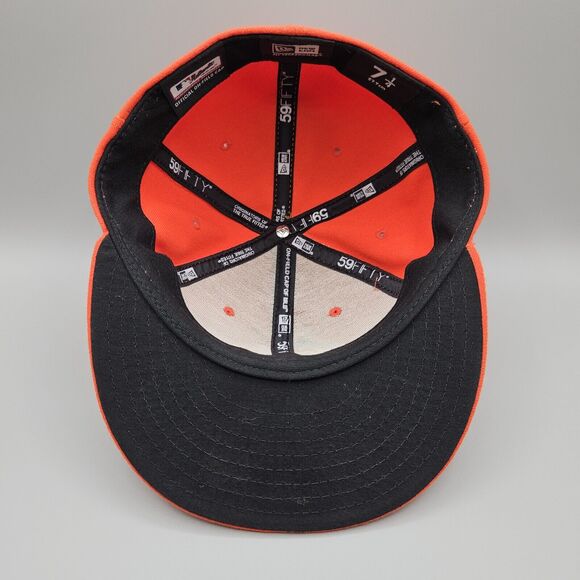 Miami Marlins Hat Cap Fitted Mens 7 1/4 New Era 59Fifty Official On Field Cap - Picture 5 of 7